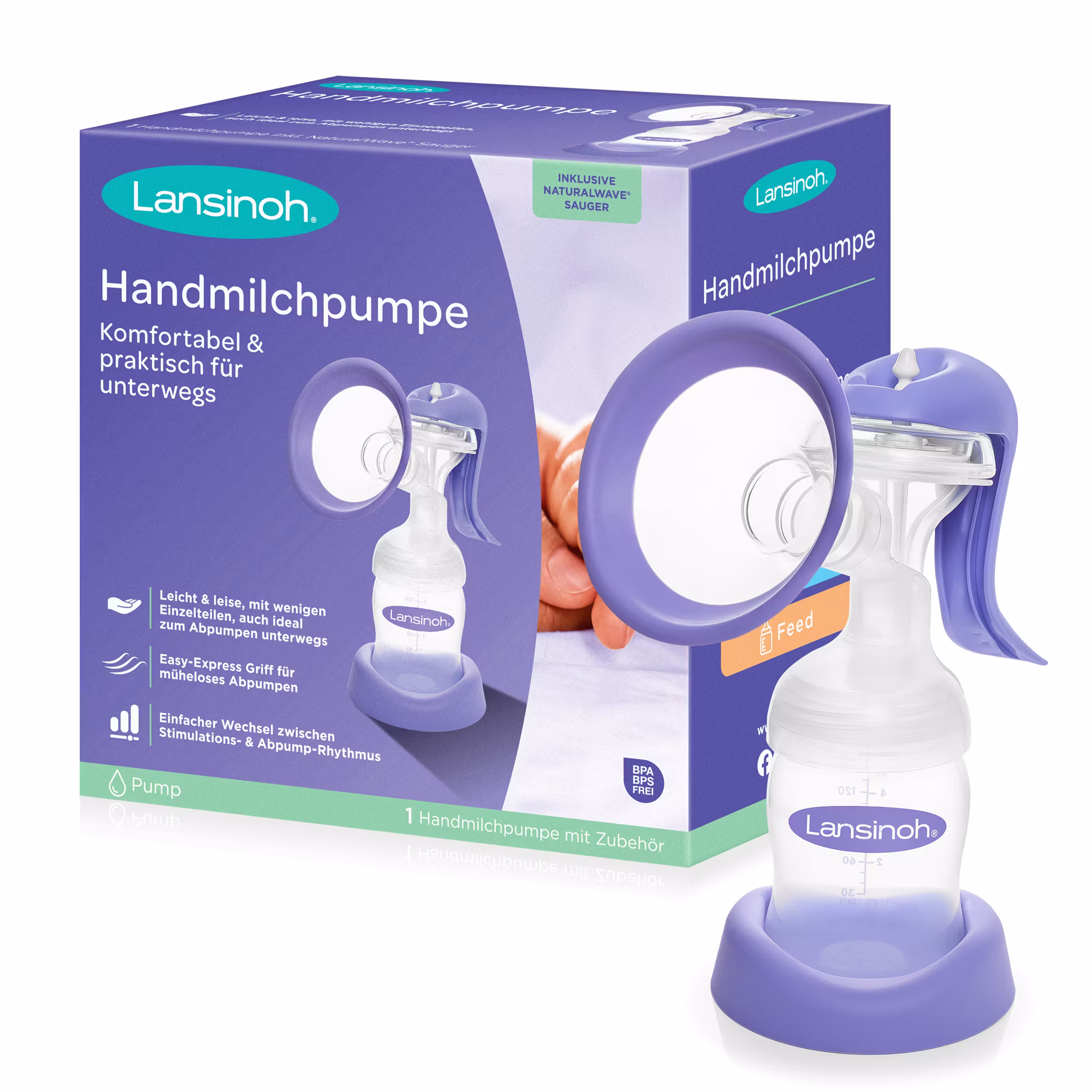 Handmilchpumpe Weithals - Jamouz