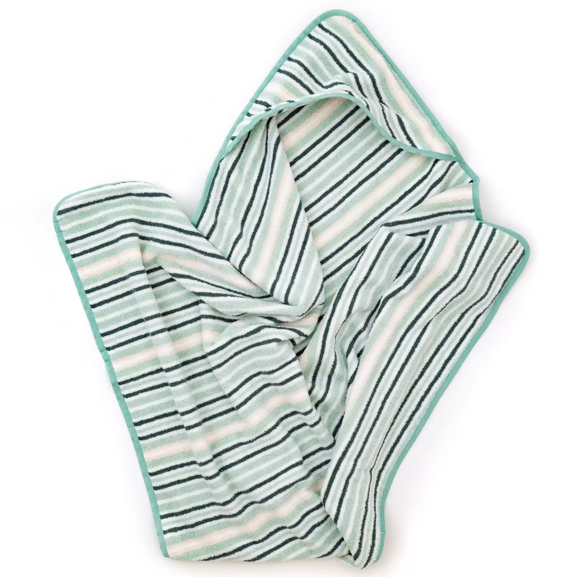 Kapuzenbadetuch Striped - Jamouz