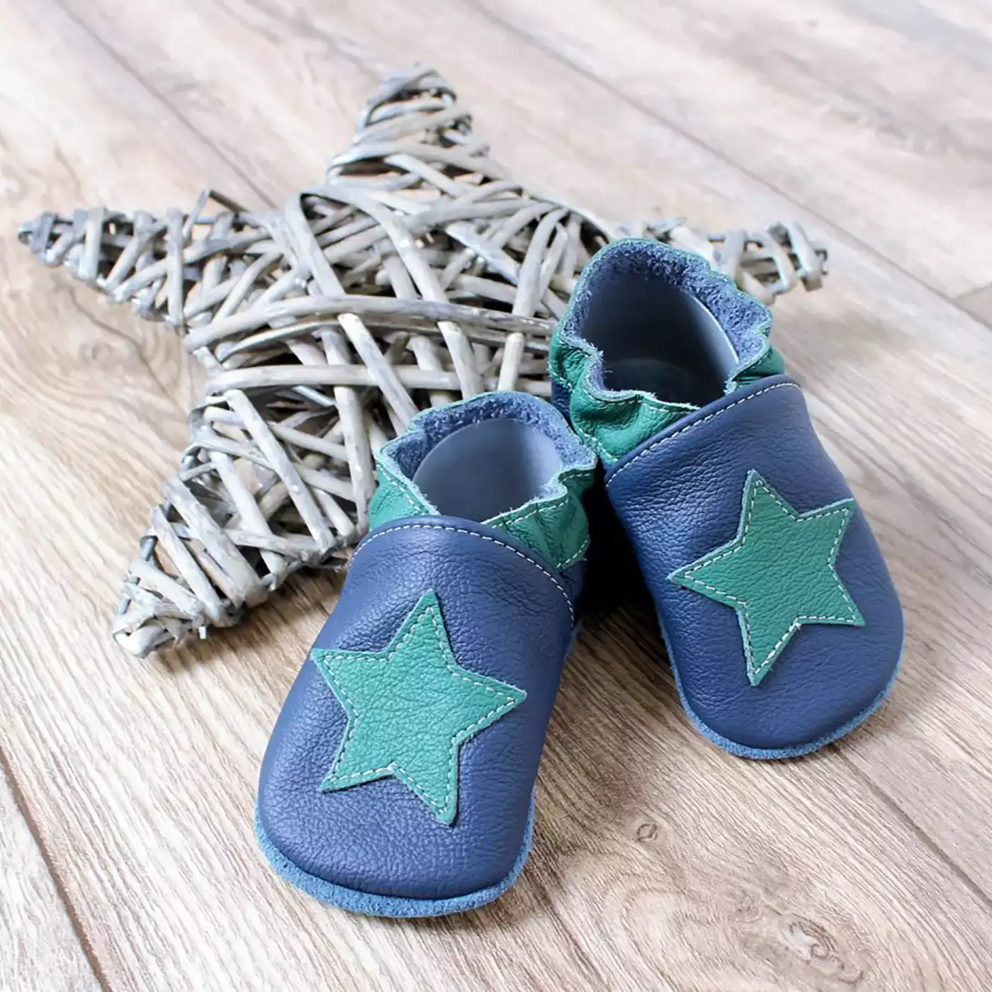 Leder-Krabbelschuhe - Jamouz