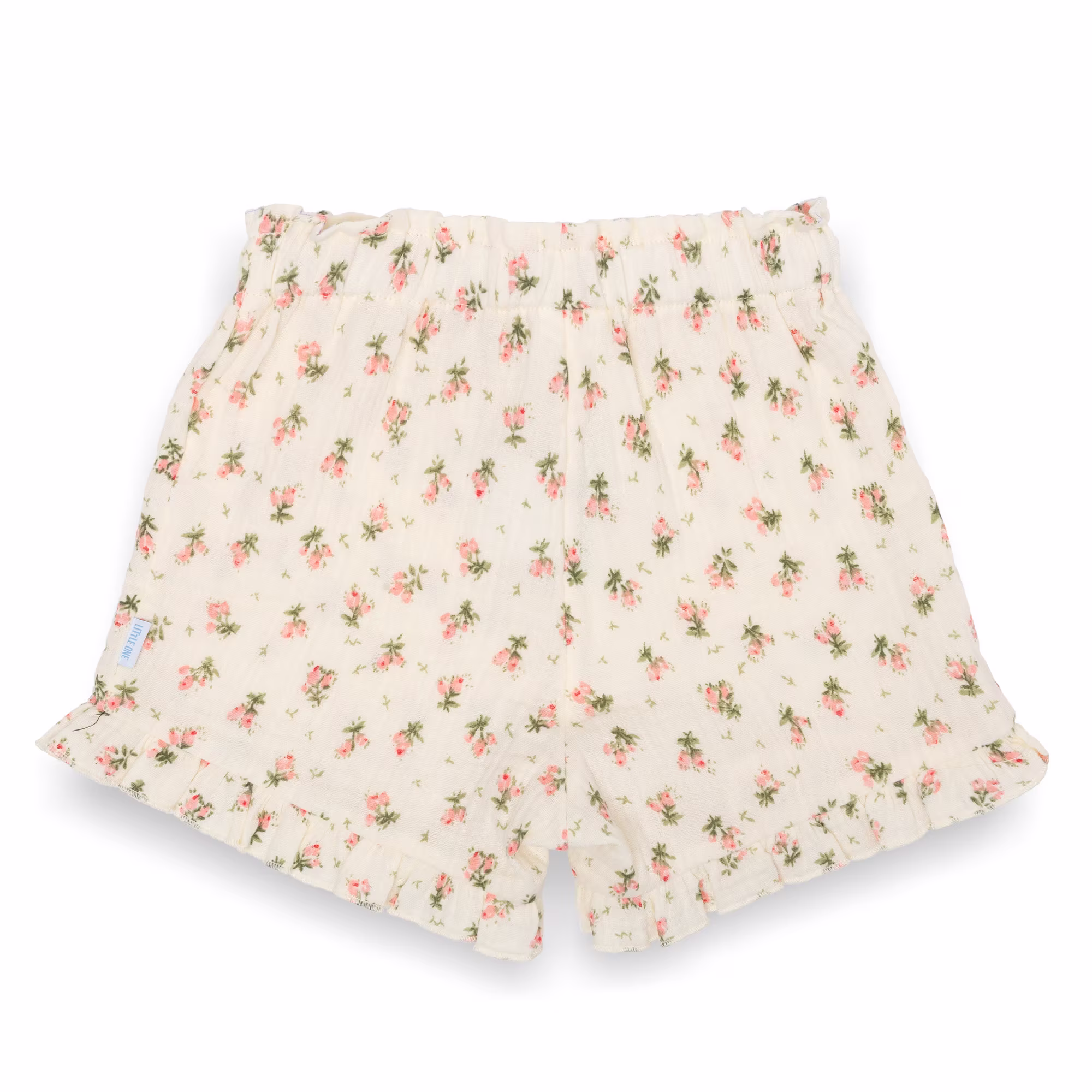 Struktur-Shorts Blumen - Jamouz