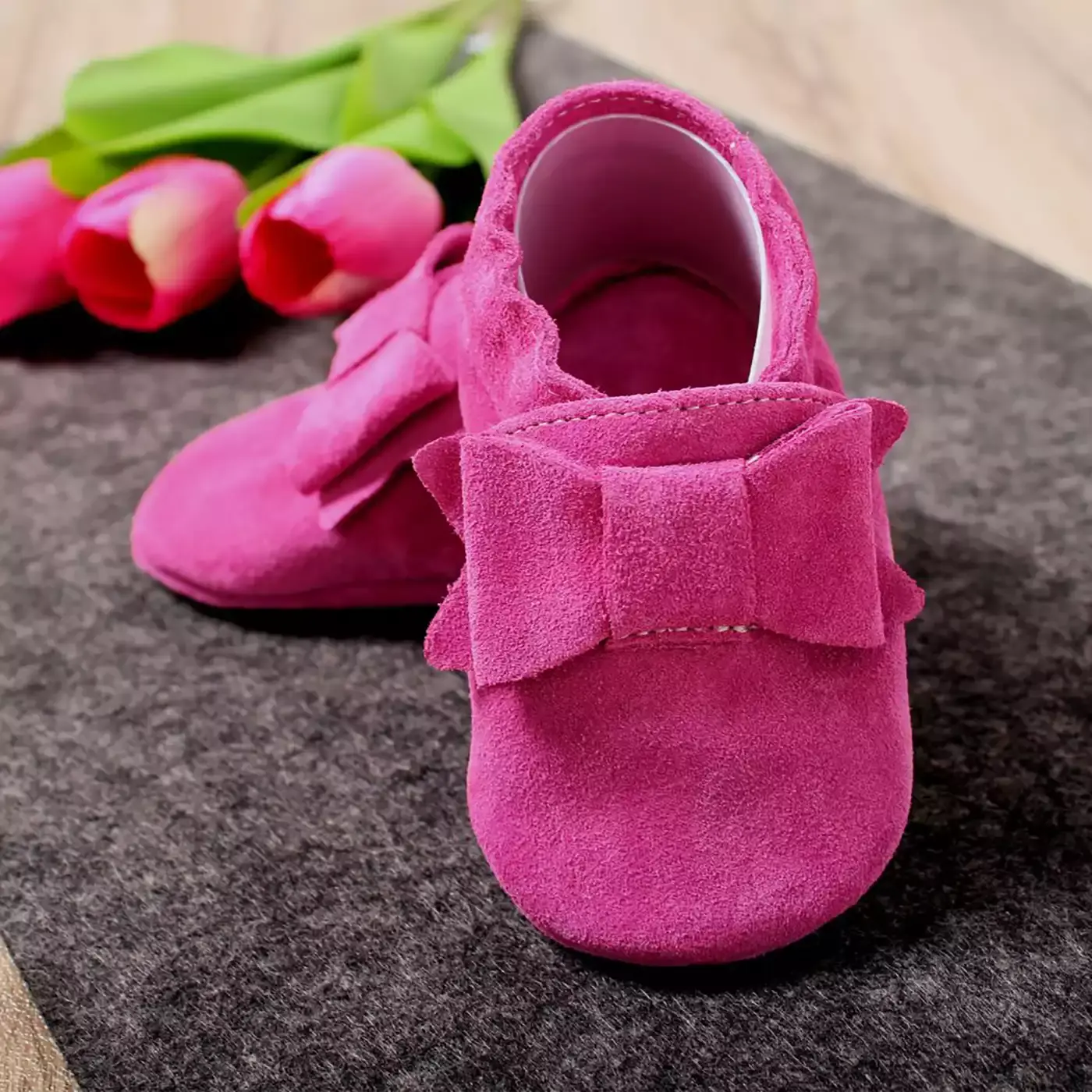 Leder-Krabbelschuhe - Jamouz