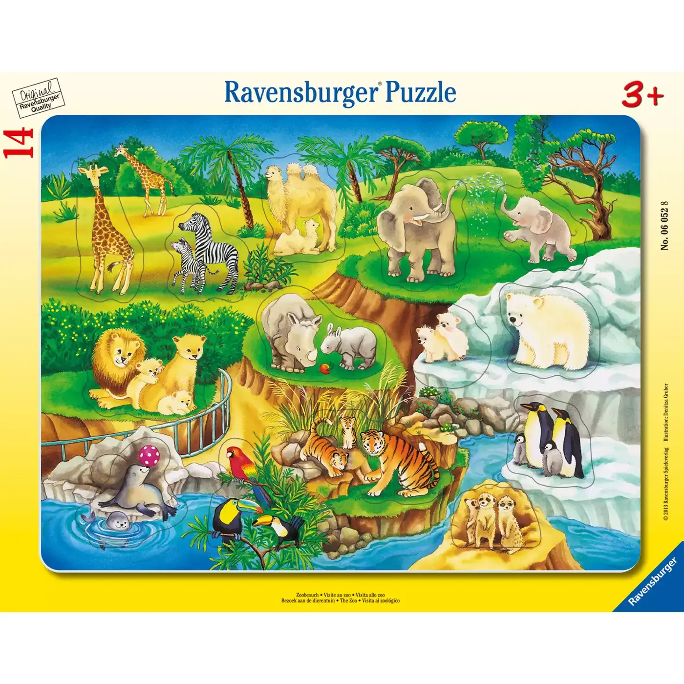 Kinderpuzzle Zoobesuch - Jamouz