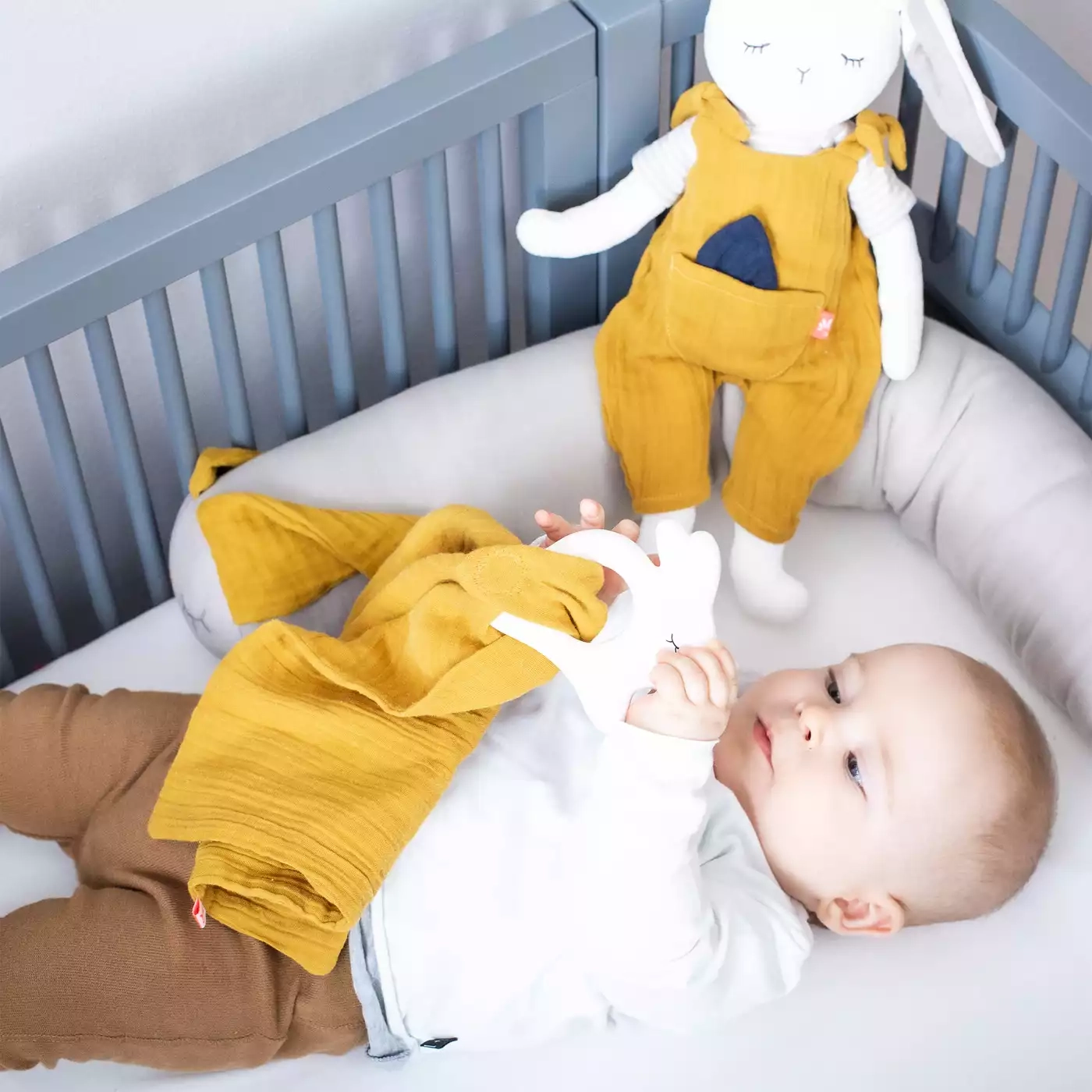 Beißring mit Tuch Hase - Jamouz