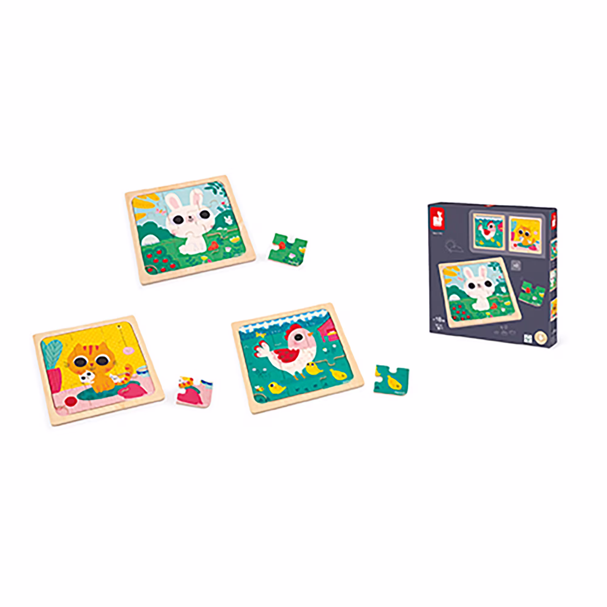 Trio-Puzzle Tiere - Jamouz