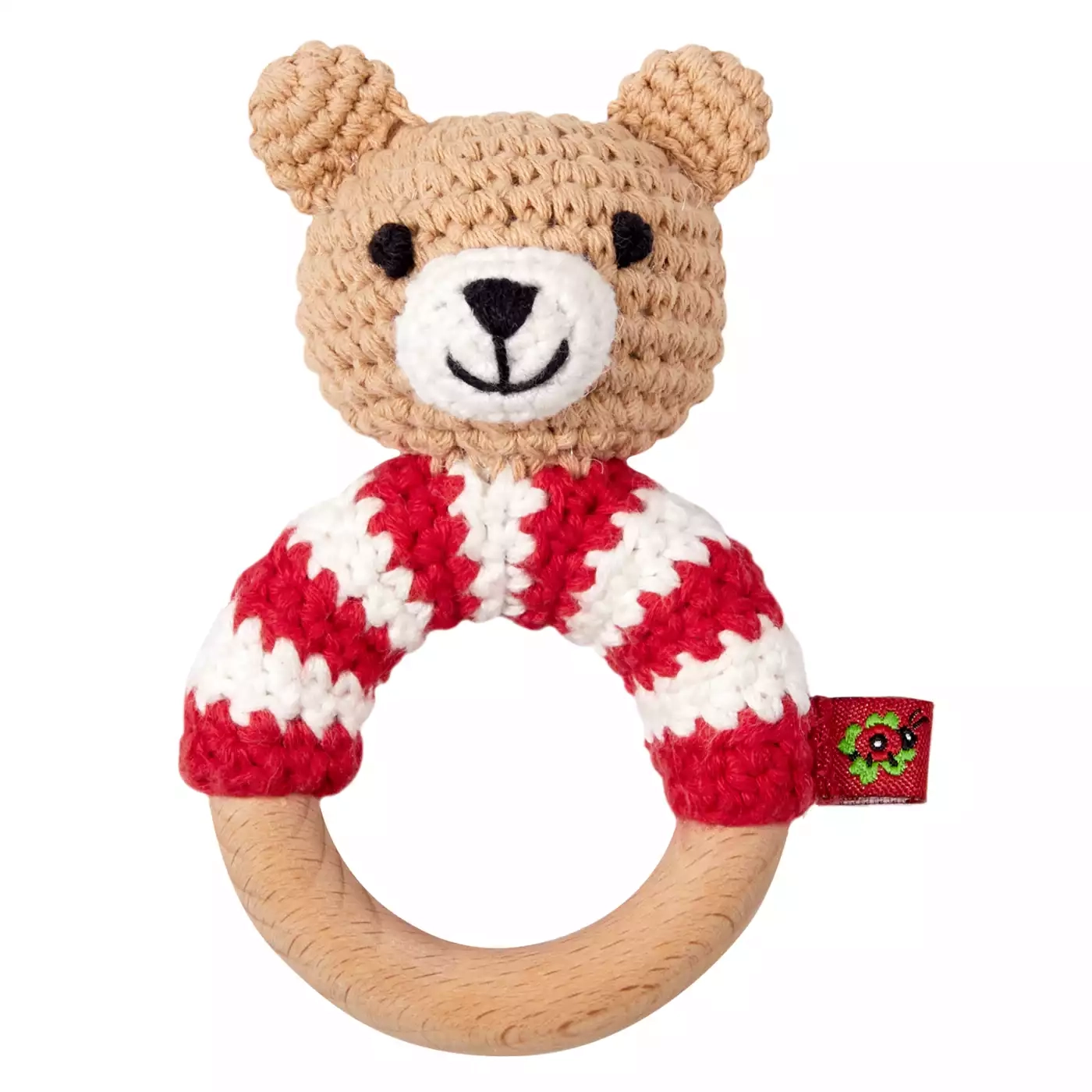 Häkel-Ringrassel Teddy - Jamouz